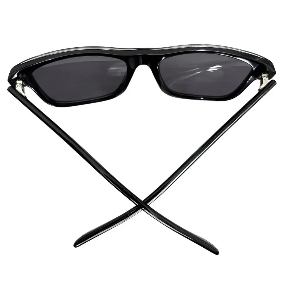 Emporio Armani Shiny Black Top Crystal Dark Gray Polarized Sunglasses EA 4208